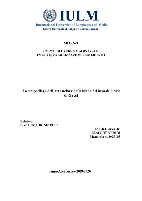 Lo storytelling dell'arte nella ridefinizione del brand: il caso di Gucci